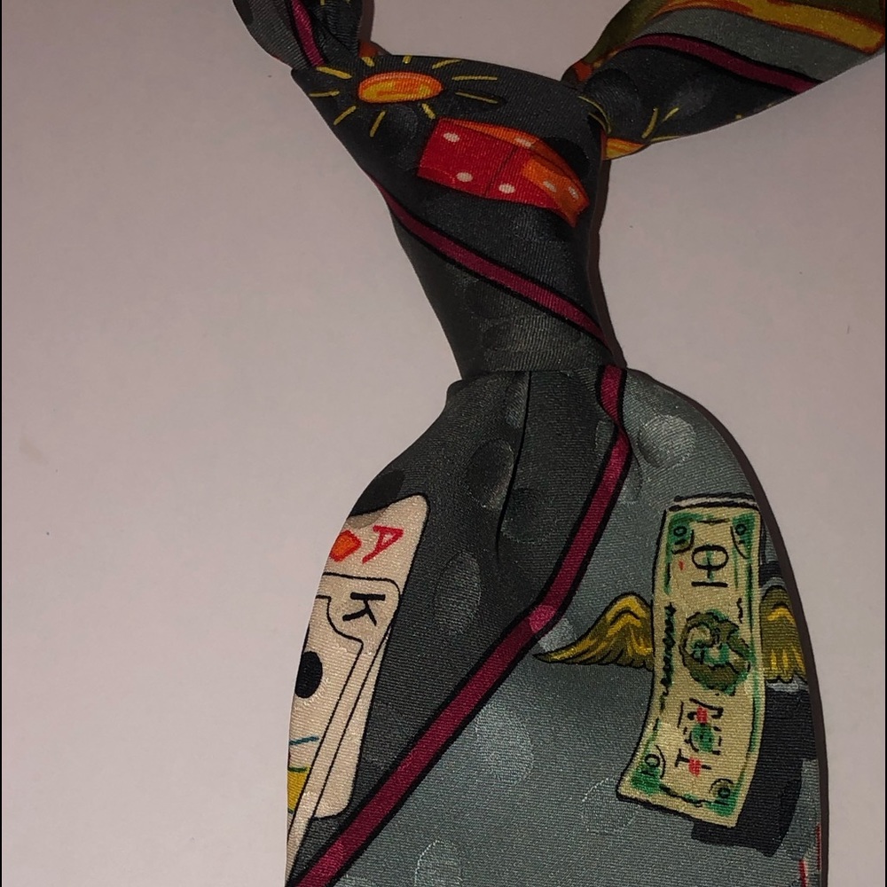 Nicole Miller Billiards Themed Tie